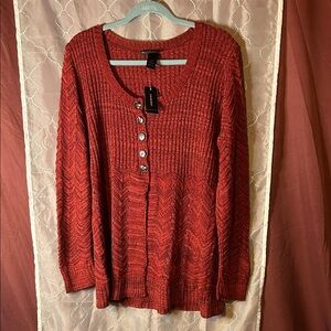 Lane Bryant Vibrant Red Women's Cardigan